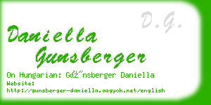 daniella gunsberger business card